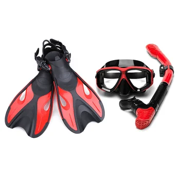 Profesionálne Potápačské Vybavenie Pre Dospelých, Šnorchel, Maska Kombinovaný S Plutvy Na Šnorchlovanie, Plávanie Pod Vodou Športy