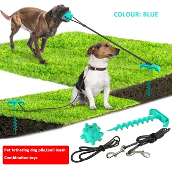 Psa loptu trakciu lano nastaviť vonkajšie psa hromadu elastické lano loptu z pevnej pilot s žuvanie loptu domáce zvieratá, hračky