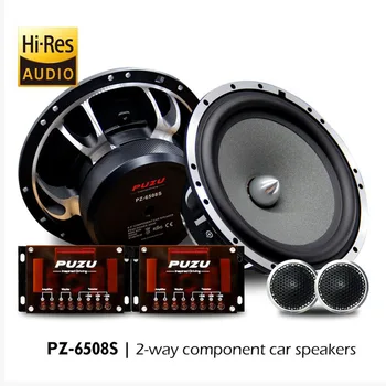 PUZU Upgrade Hi-res 2 - pásmový Komponentný Car Audio Reproduktory S 360W Max.Výstupný Výkon Hlboké Basy Plne Stredový,Čistý HiFi Reproduktor