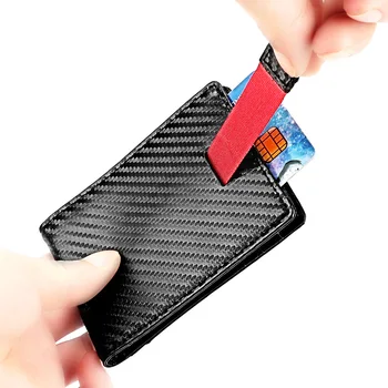 Pánske Kreditnej Karty Držiteľ Peniaze Klipy pre Mužov Minimalistický Originálne Kožené Peňaženky RFID Anti-theft Peniaze Klip Peňaženka pre Mužov