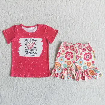Pôvodné Dodanie Prispôsobeného RTS Deti Kuracie Oblečenie Baby Dievčatá Šaty, Obleky Batoľa Deti Kvetinové Sady
