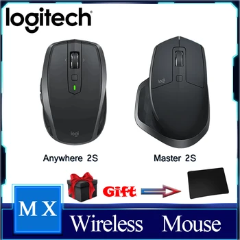Pôvodné Logitech MX Master 2S Kdekoľvek 2S Wireless Mobile Mouse Nabíjateľná Ovládanie Až 3 Apple Mac a Windows Počítače