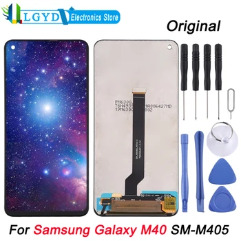 Pôvodné PLS TFT Materiál LCD Displej a Digitalizátorom. Úplné Zostavy Pre Samsung Galaxy M40 SM-M405