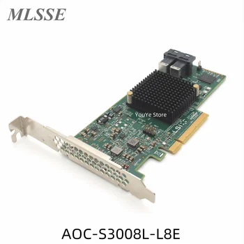 Pôvodný Pre Supermicro AOC-S3008L-L8E LSI 9300-8i 12Gbps SAV HBA TO režime ZFS FreeNAS unRAID+8643 Kábel*2 100% Testované Rýchlu Loď