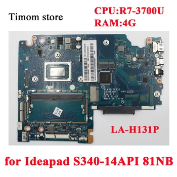 R7-3700U 4G pre Ideapad S340-14API 81NB Notebook Doske CPU R7 RAM 4GB 100% Testované Doska LA-H131P