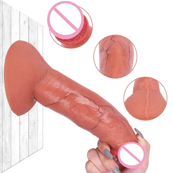 Realistický Penis Obrovské Umelé Penisy Pre Ženy Lesbičky Hračky Veľké Falošné Dick Mäkké Silikónové Ženy Masturbácia Dospelých Sex Nástroje Produkt Shop