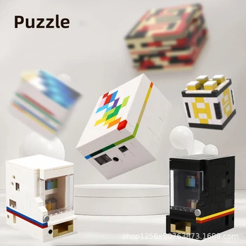 Riddle Riešenie Tehly Rainbow Cestnej Puzzle Box Stavebné Bloky Jewlery Box Gem Drahý Kameň Poklad Vzdelávacie Deti Hračky