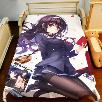 Saenai hrdinka č sodatekata posteľ list, posteľ kryt, deky, obliečky kryt, anime, nové