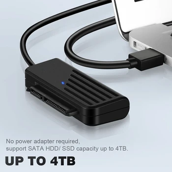 SATA na USB 3.0 Adaptér Typ C pre SATA Kábel 5Gbps Vysokú Rýchlosť Prenosu Dát Pre 2.5 Palcový HDD Pevný Disk SATA Adaptér