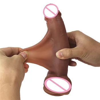 Sex shop hot štýle simulácie pokožky reálne svalov hegemóniu penis tekutý silikónový penis ženská masturbácia hračky pre dospelých