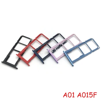 Sim Kartu SD Reader Držiak Pre Samsung Galaxy A01 A015F A11 A115 A115F Dual SIM Kartu Slot Držiteľ