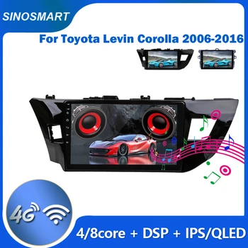 Sinosmart Auta GPS Rádio Navigácia Toyota Corolla Levin 2006-2013/ 2014 2015 2016 Carplay Voliteľné 8 Jadro,DSP