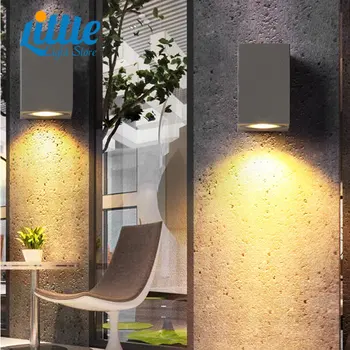 Skladacie LED Vodotesný Nástenné svietidlo IP65, LED AC85-265V Záhradné Dekorácie na Stenu Svetlo Veranda, Chodba Osvetlenie Osvetlenie Kúpeľne