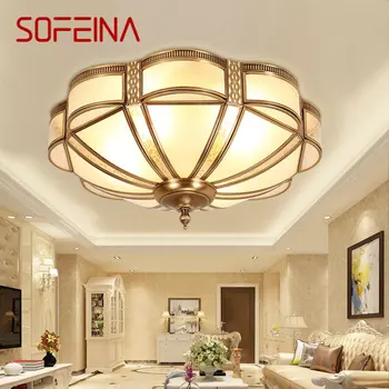 SOFEINA Moderné LED Mosadz Stropné Svietidlo Ročník Tvorivej Luxusné Svietidlá, Svetelné Dekor Pre Domáce Obývacia Izba, Spálňa
