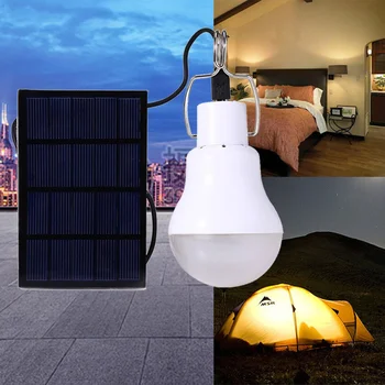 Solárne Lampy Prenosné Led Žiarovka Svetla Slnečnej Energie Panel Led Osvetlenie pre Tábor, Stan Nočný Rybolov Núdzové Osvetlenie, Blesk