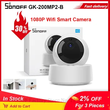 SONOFF Fotoaparát GK-200MP2-B Bezdrôtová Wifi IP Kamera 1080P HD Baby Monitor Dohľadu Bezpečnosti 360 IR Kamera, Alarm Smart Home