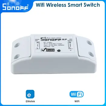 Sonoff RFR2 WiFi Bezdrôtové Smart Switch S RF433 Prijímač Diaľkový Spínač Zásuvky DIY Smart Home Modules EWeLink APP Control