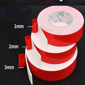 SZBFT 1-3 mm hrúbka Rýchle vkladanie obojstranná páska Biela Huba Gumy Penovej Gumy Penové Pásky Domácnosti nástroj