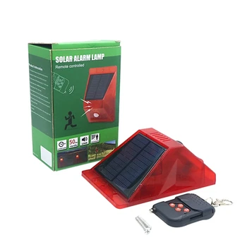 SZYOUMY Nové LED Solárne Alarm, Svetlo, 129db Zvuk Outdoor IP65 Vodeodolný s Radič Montion Senzor pre Obytný Dom Farmy