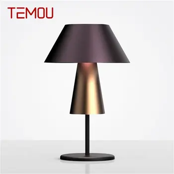 TEMOU Moderné Stmievač Nordic stolná Lampa LED Húb, písací Stôl Osvetlenie pre Domácnosti Spálne Dekorácie
