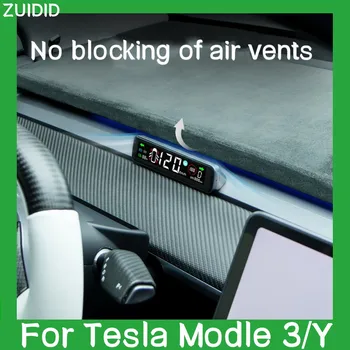 Tesla Model 3 Y 3.9 palcový Auto Hud Displej Pre Rýchlomer Head Up Displej Elektronika Príslušenstvo
