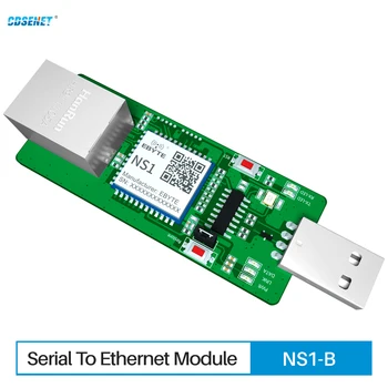 Test Rada Serial Ethernet Modul Úroveň TTL pre RJ45 XHC internet vecí NS1-TB Modbus TCP NA RTU HTTP CECILIA Nízky Výkon DC:3～5.5 V