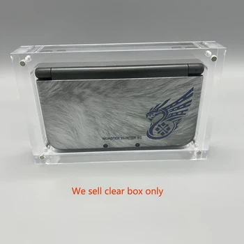 Transparentné Skladovanie Magnetický Akrylový box Pre NOVÉ 3DS LL Herné Konzoly Kryt Plášťa Okno Displeja, Stojan hra Príslušenstvo