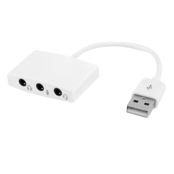 USB 2.0 Zvukovú Kartu Adaptér Externého 3D, 7.1 Kanálový Prevodník pre PC, Notebook
