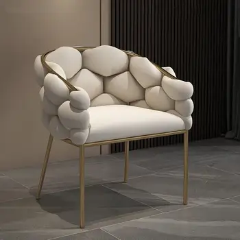 Velvet Moderné Jedálenské Stoličky Kovové Dizajnér Biele Kožené Jedálenské Stoličky Luxusné Ergonomické Cadeiras De Jantar Dizajnový Nábytok