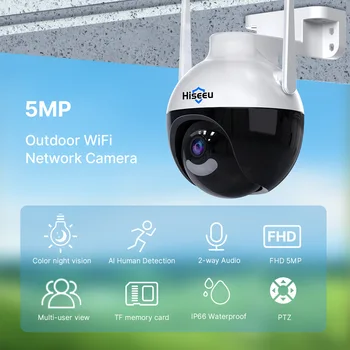Vonkajšie Nepremokavé Bezdrôtový 4K 8MP HD Kamera WIFI Monitorovanie 360 Stupeň Domov Diaľkové Bezdrôtové Zabezpečenie Ochrany IP CCTV Kamery