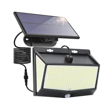 vonkajšie solárne Nástenné Svietidlá 468 LED široký uhol, PIR senzor, svetelný režimy, veľké svetlé slnečné svetlo IP65 vodeodolný
