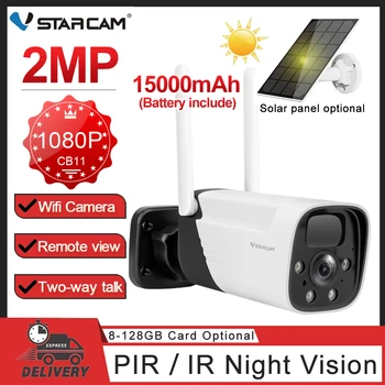 Vstarcam 1080P Solárny Panel IP Kamera Nepremokavé 15000mAh Batérie Camere WiFi Bezdrôtové Zabezpečenie Farebné Nočné Videnie Dohľad