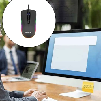 Vynikajúca Herná Myš Počítača, Myš, Myši s Farebnými Svetlami USB Prijímač na Úrovni 3 DPI pre Herný Notebook Ploche