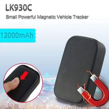 Vysoká Presnosť GPS Auto Tracker LK930C Nepremokavé Sledovania Locator S Silný Magnet 12000mAh Batérie Pridať Pohyb Funkcia Budíka