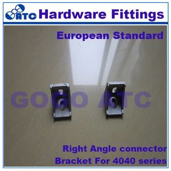 Vysoký štandard kvality 50pcs/veľa hliníkový profil nastaviteľný 4040 série držiak Pravý uhol konektora