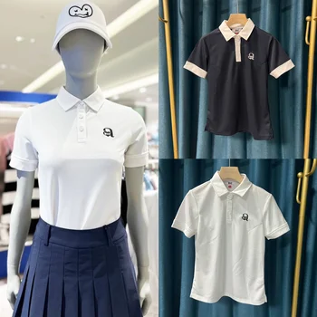 WAAC Golf Šaty 23 Lete Golf žien logo klope pol-pracka krátky rukáv T-shirt