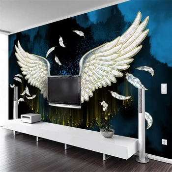 wellyu Prispôsobené veľké steny maliar s Európskymi smalt krídla, kryštálu, porcelánu maľovanie obývacia izba gauč pozadí na stenu