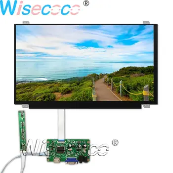 Wisecoco 15.6 palcový FHD 1080P Matný LCD Displej Štíhly Displej eDP 30 kolíky s EDP VGA HDMI Slúchadlá Ovládač Rada Raspberry pi