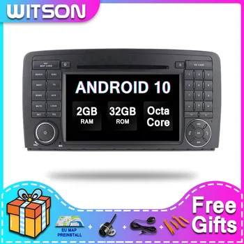 WITSON ANDROID 10.0 Car Audio Video PRE Benz R-W251/R280/R300/R320/R350/R500(2006 - 2016) Auto DVD, GPS Navigácie
