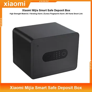 Xiao Mijia Smart bezpečnostnej schránky 65Mn Anti-Vŕtanie Oceľového Plechu Polovodičových Fingerprint Recognition Pracovať s MiHome App