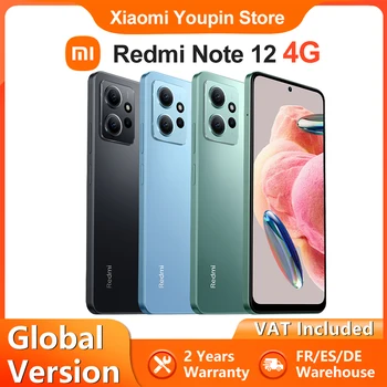 Xiao Redmi Poznámka 12 4G Globálna Verzia Smartphone NFC Snapdragon 685 Octa-Core 6.67