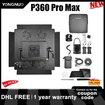 Yongnuo P360 Pro Max pre Nahrávanie Videa Profesionálne RGB Panel Svetlo 2000K-10000K LED Photo Studio Photography Osvetlenie