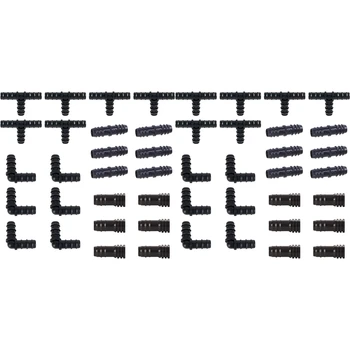 Zavlažovanie Príslušenstvo Držiak Pre Kvapkové Hadice -12 Tees,12 Spojky,12 Končí,12 Kolená - 16 mm Kompatibilný Drip postrekovačov