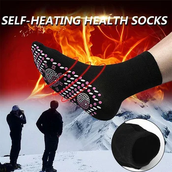Zimné samovoľne sa zahrievajúce Zdravotnej Starostlivosti Ponožky Ženy Lyžiarskych Športov Samostatne Vyhrievané Masáž Muž Krátke Ponožky, magnetoterapia Pohodlné Teplé Sox