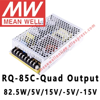 Znamená Dobre RQ-85C 5V/15V/-5V/-15V AC/DC 82.5 W Quad Výstup Spínacie Napájací zdroj meanwell on-line obchod