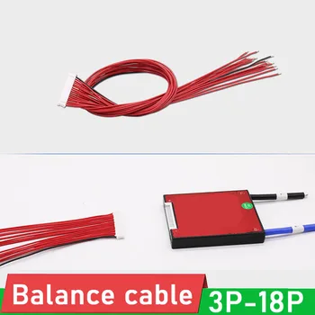 Zostatok kábel drôt Konektor pre Li-ion lifepo4 LTO Lítiové batérie, ochrana rada BMS PIN 4S 8S 7S 10S 13S 14S 16S 20S 24S