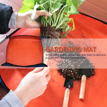Záhradníctvo Zalievanie Pad Skladacia Transplanting Zalievanie Mat Opakovane Anti-špinavé Orange Eco-friendly Prenosné Domov Záhrada Dodávky
