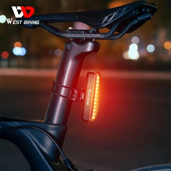 ZÁPAD CYKLISTIKA USB Nabíjateľné Bicykel Zadné Svetlo Cestnej Bike LED zadné Svetlo Bar Vysokej Viditeľnosti Cyklistické Flash Light MTB Príslušenstvo