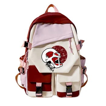 Útok na Titan Školské Tašky pre Dievčatá Komické Reiner Braun Bookbag Y2k Módne Vonkajšie Teen Plátené tašky Anime Ženy Cestovný Batoh