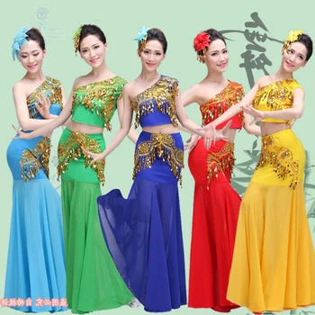 Čínska Menšina Kostýmy Dai Národnej Šaty Žien Čínsky Národný Kostým Oblečenie Dávnych Tradičnej Čínskej Tanečné Kostýmy